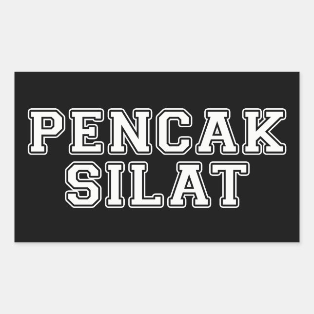 Pencak Silat Rectangular Sticker (Front)