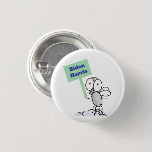 Pence Fly for Biden Harris 3 Cm Round Badge