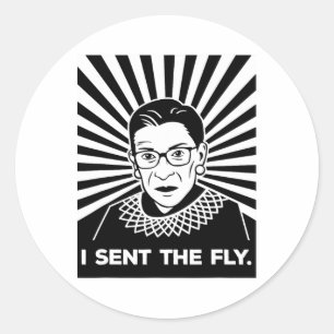 Pence Fly Vice President Dete Rbg I Sent The Fly Classic Round Sticker