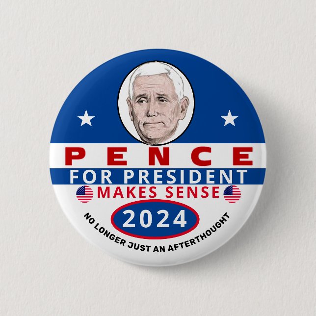 Pence for President 2024 6 Cm Round Badge (Front)