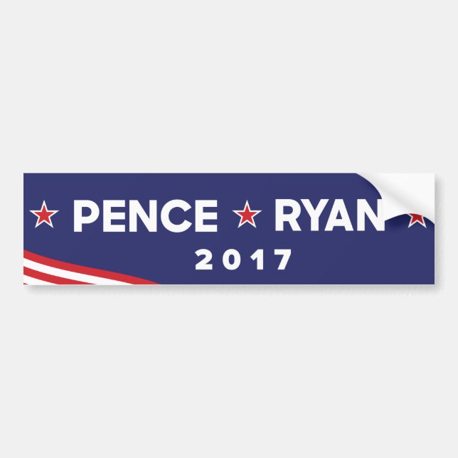Pence / Ryan 2017 Bumper Sticker (Front)