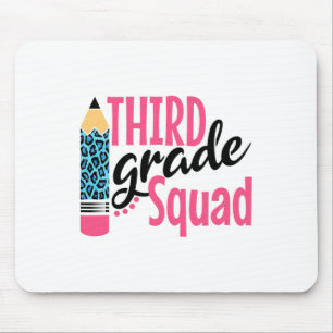 Pencil 100 Days Of Third Grade Squad For Girl Scho Mouse Pad