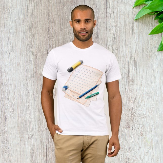 Pencil and Paper Mens T-Shirt (Creator Uploaded)
