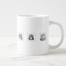 Pencil Animal Collection Mug - Monkeys