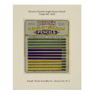 Pencil Box Packaging Glossy Poster