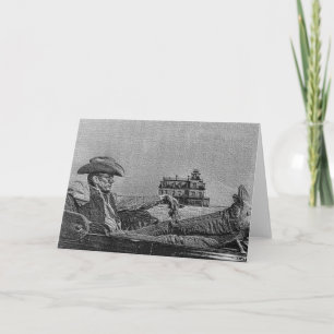 Pencil Cowboy Greeting Card