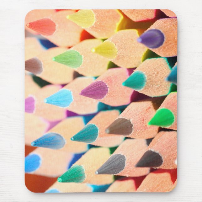 Pencil Crayon Colouring Pencil Mouse Pad (Front)