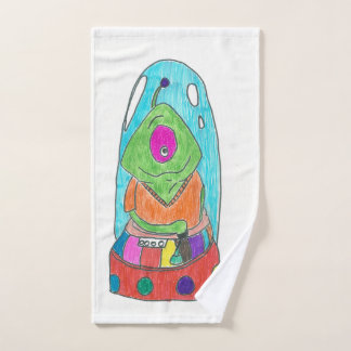 pencil drawing hand towel. hand towel
