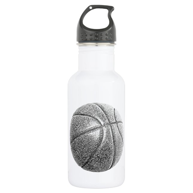 Pencil Effect Basketball 532 Ml Water Bottle (Front)