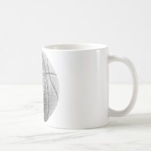 Pencil Effect Basketball Coffee Mug
