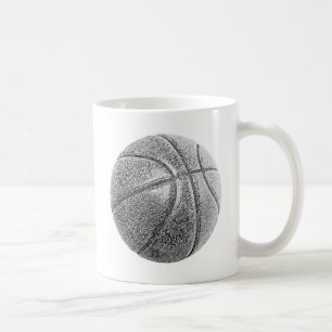 Pencil Effect Basketball Coffee Mug