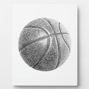 Pencil Effect Basketball Plaque