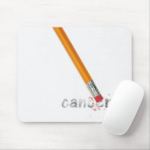 Pencil Eraser With Cancer Text Mouse Pad