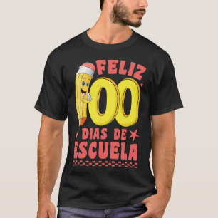 Pencil Feliz 100 Dias De Escuela Groovy 100 Days S T-Shirt