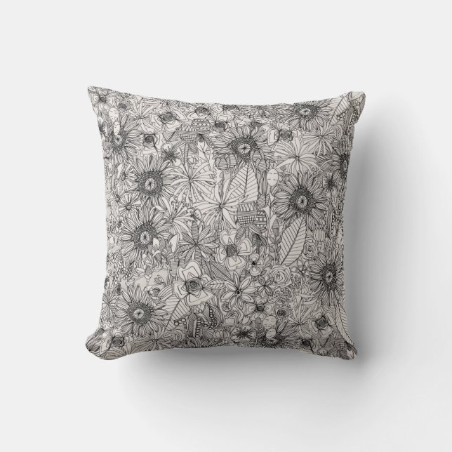 pencil flowers cushion (Front)