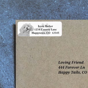 Pencil Maltese Return Address Label