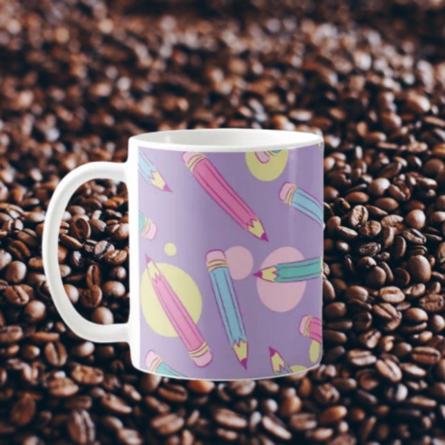Pencil Party | Lavender Classic Mug (Creator Uploaded)
