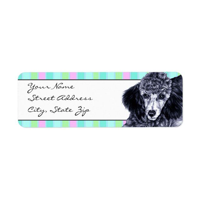 Pencil Poodle Return Address Label (Front)