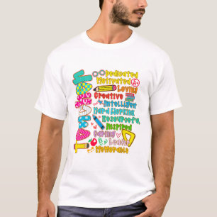 Pencil Preppy Teacher Dedicated Motivated Back To T-Shirt