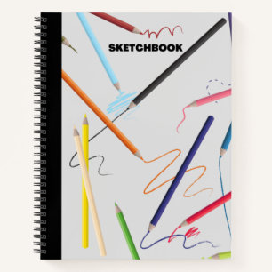 PENCIL SCRIBBLING DESIGN SKETCHBOOK NOTEBOOK