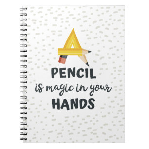 Pencil Sketch Spiral Photo Notebook