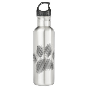 Pencil Sketched Dog Paw Digital Art 710 Ml Water Bottle