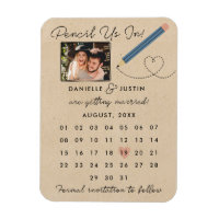 "Pencil Us In" Modern Calendar Save the Date