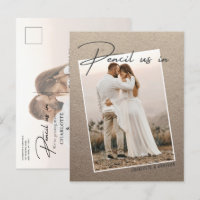 Pencil Us In Save The Date Photo Wedding