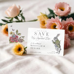 Pencil Us In Vintage Alice In Wonderland Rabbit Save The Date<br><div class="desc">Have your guest mark their calendars for your very important date with our beautifully designed vintage Alice in Wonderland-themed wedding save the date. Perfect for an Alice in Wonderland-themed wedding. We've meticulously restored the iconic Alice in Wonderland vintage white rabbit illustration by hand sketching and bring it to life with...</div>