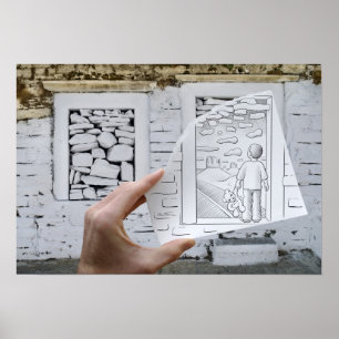 Pencil Vs Camera - Child Dreaming Poster