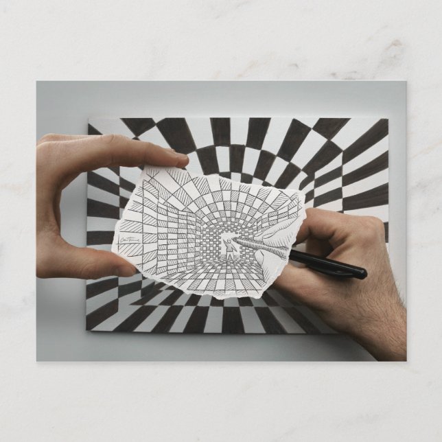 Pencil Vs Camera - Geometry Postcard (Front)