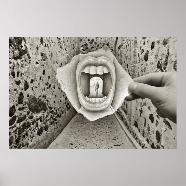Pencil Vs Camera - Mouth Poster (Front)