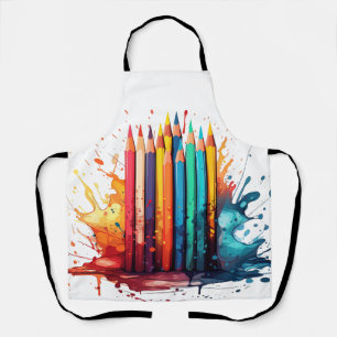 Pencil Watercolor Apron