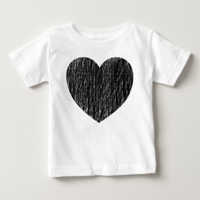 Pencilled in - Black Baby T-Shirt (Front)