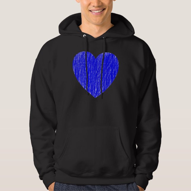 Pencilled in - Blue Hoodie (Front)