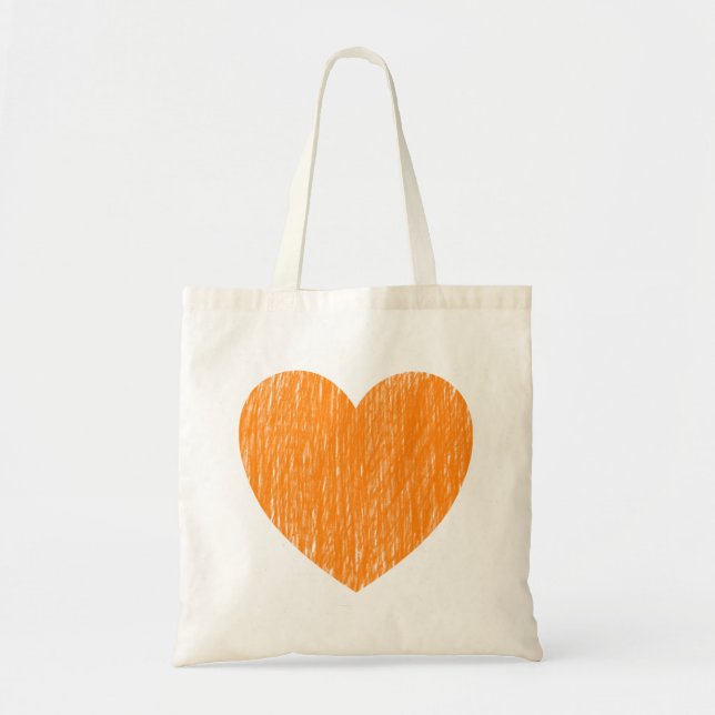 Pencilled in - Orange Tote Bag (Front)