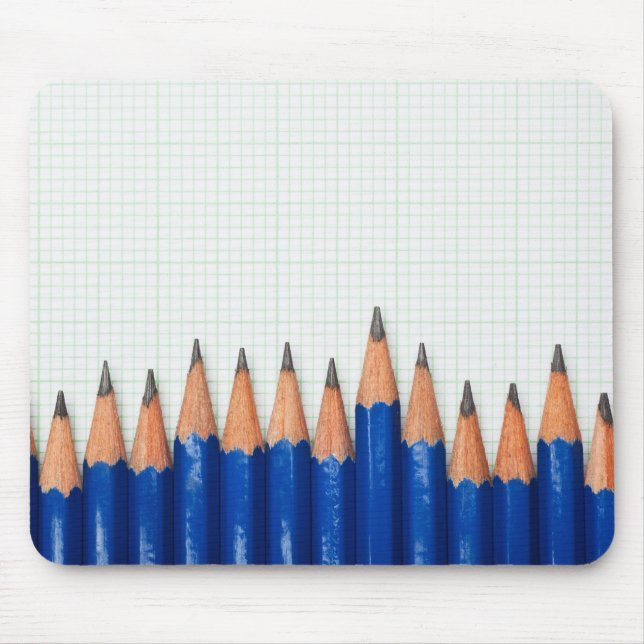 Pencils and graph paper mouse pad (Front)