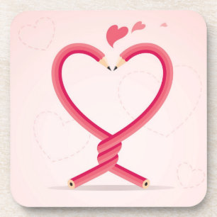 Pencils in Love Coaster