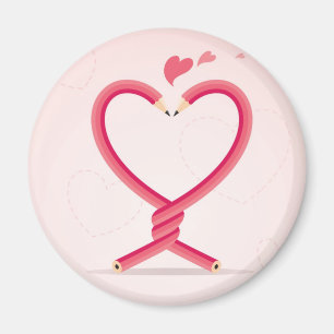 Pencils in Love Magnet