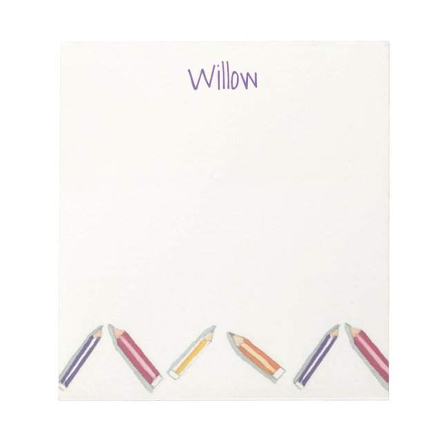Pencils Notepad Customisable (Front)