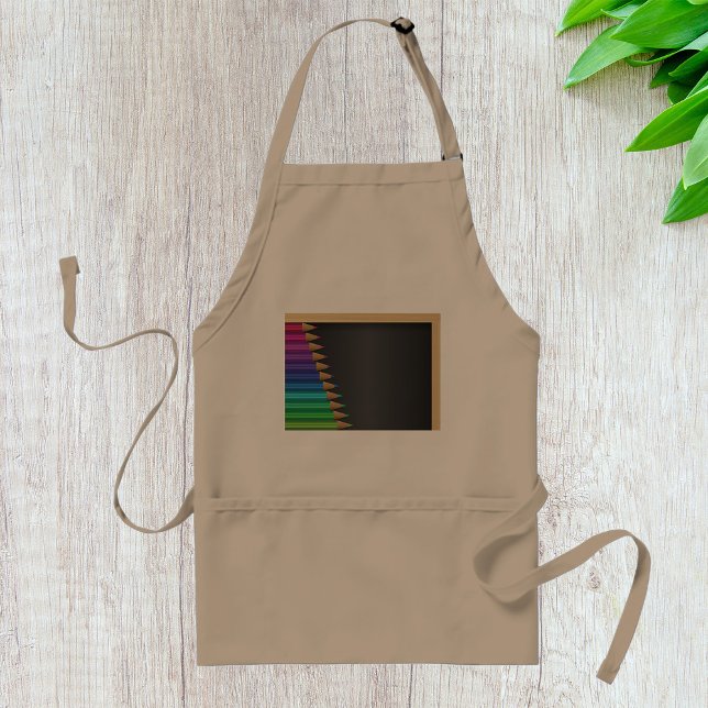 Pencils On A Blackboard Apron (Creator Uploaded)