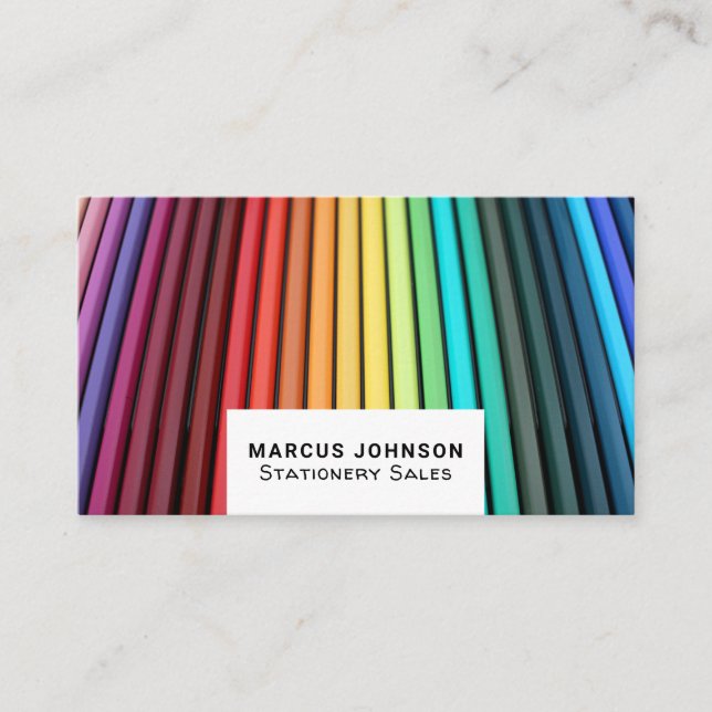 Pencils, Stationery & Office Supplies, Stationer Business Card (Front)
