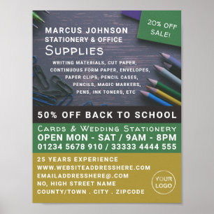 Pencils, Stationery & Office Supplies, Stationer Poster