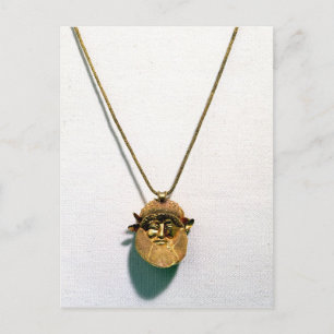 Pendant with the head of the river god Achelous Postcard