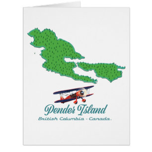 Pender Island British Columbia Travel map