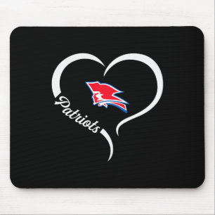Pender Patriots Logo Half Heart Slogan Hs Mouse Pad