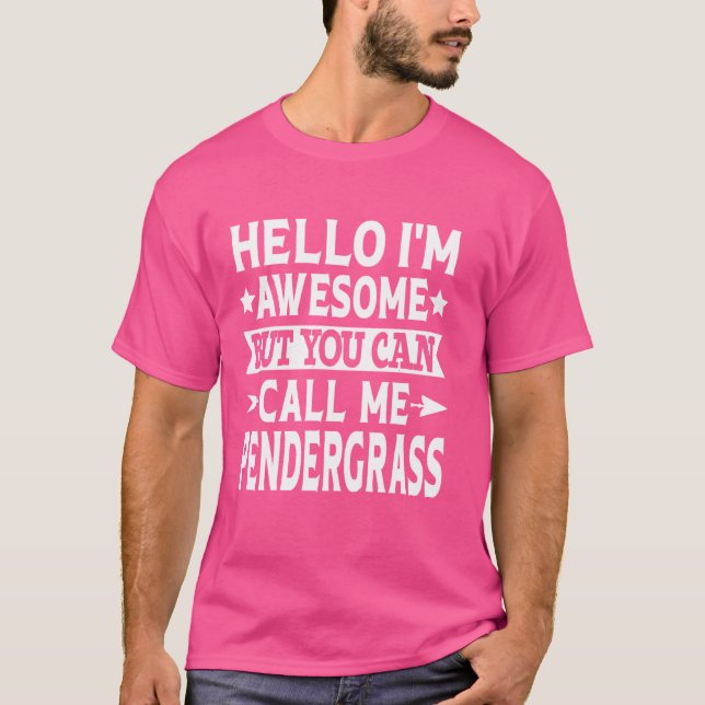 Pendergrass Surname Pendergrass Family Last Name P T-Shirt (Front)