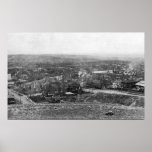 Pendleton, Oregon Birds Eye View Photograph Poster