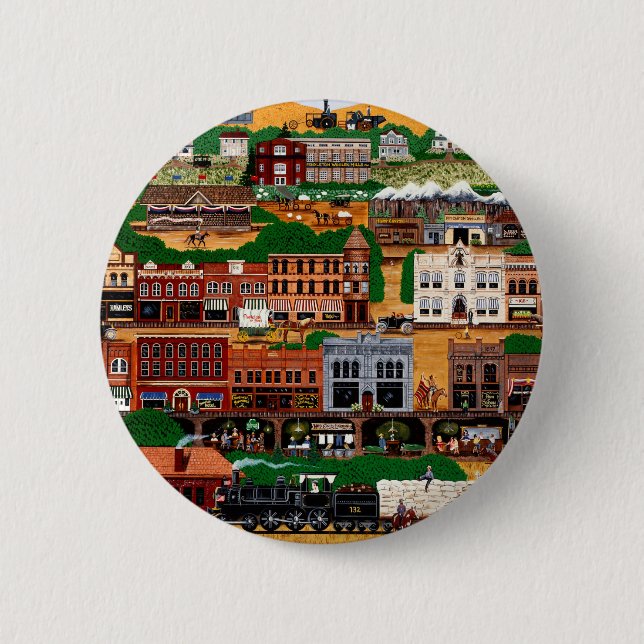 Pendleton ~ The Wild West 6 Cm Round Badge (Front)