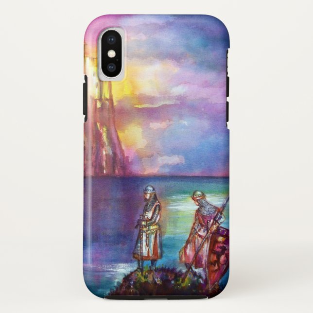 PENDRAGON Mediaeval Knights,Lake Sunset,Fantasy Case-Mate iPhone Case (Back)